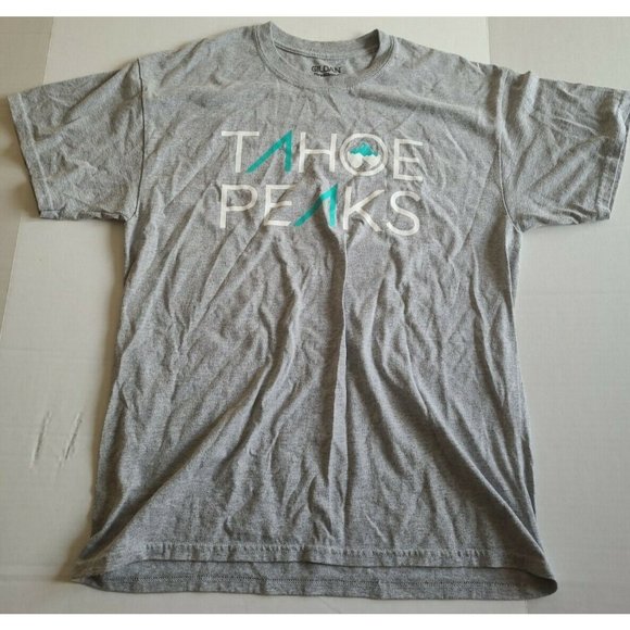 Tahoe Peaks Grey Shirt Size Large - Picture 2 of 4